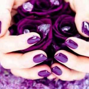 Дизайн нігтів: фіолетовий манікюр