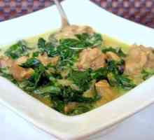 Chicken sagwala - індійське ресторанне блюдо "курочка в шпинаті"