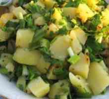 Гарячий картопляний салат