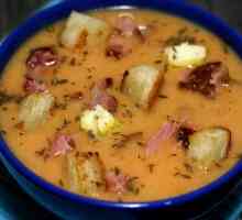 Гороховий суп з часниковим маслом