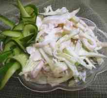 Готуємо салат з кальмарів з плавленим сиром