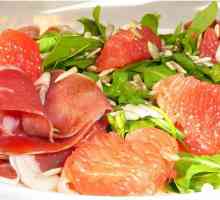 Італійський салат з пармской шинкою і грейпфрутом