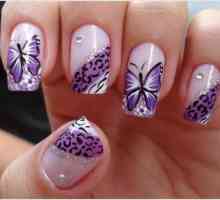 Як намалювати метелика на нігтях