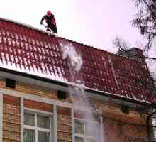 Як очистити дах від снігу