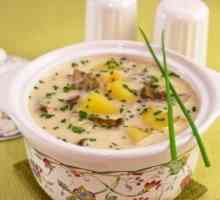 Як приготувати сирний суп з білими грибами