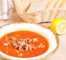 Як приготувати томатний суп з рисом і морепродуктами