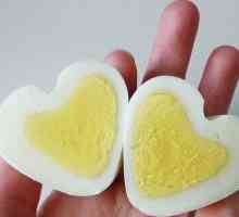 Як зробити серце з вареного яйця