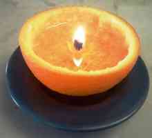 Як зробити свічку з апельсина?