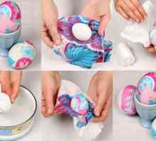 Як прикрасити яйця за допомогою тканини