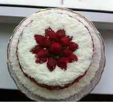 Полуничний торт «сніжна фантазія»