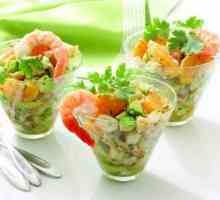 Літні легкі салати з креветками