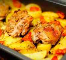 Простий рецепт курки з картоплею в духовці