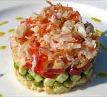 Рецепти салату з натуральним м`ясом краба