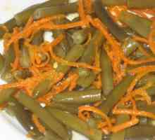 Салат зі спаржевої квасолі і корейської моркви