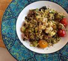 Салат табуле з овочами-гриль та сиром фета
