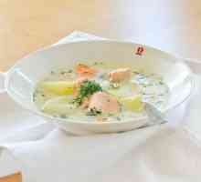 Вершковий суп з лосося