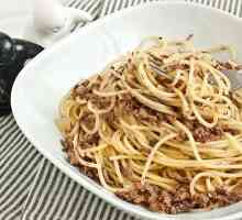 Спагеті з фаршем в мультиварці