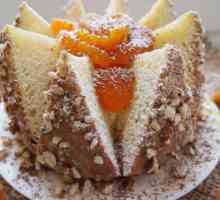 Торт «персиковий вулкан»