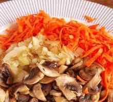 Закуска з морквою і грибами