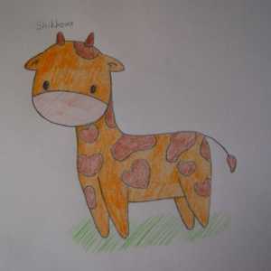 Як намалювати милого жирафа