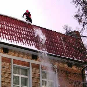 Як очистити дах від снігу