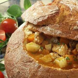 Як приготувати наваристий суп в хлібі