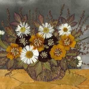 Як зробити картину або панно з сухих квітів і листя