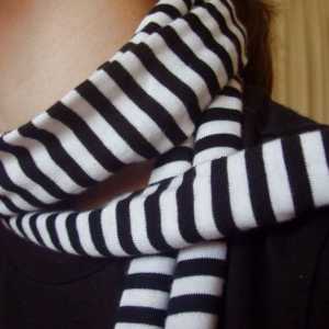 Як зв`язати смугастий шарф