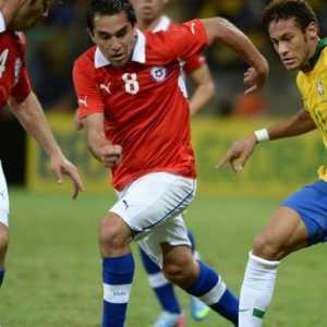 Перший матч 1/8 чм 2014 з футболу: бразилія - ​​чилі
