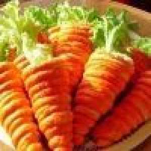Салат в "морквину" з листкового тіста