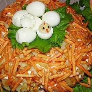 Салат «смачне гніздо»