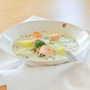 Вершковий суп з лосося