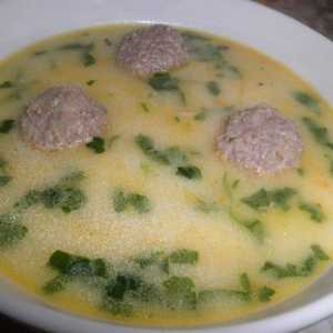 Сирний суп з фрикадельками