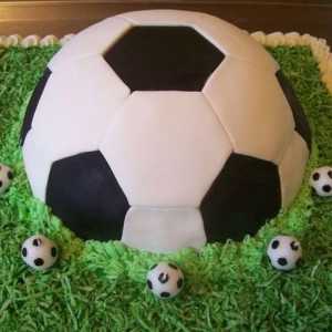 Торт «футбольний м`яч» для юних спортсменів